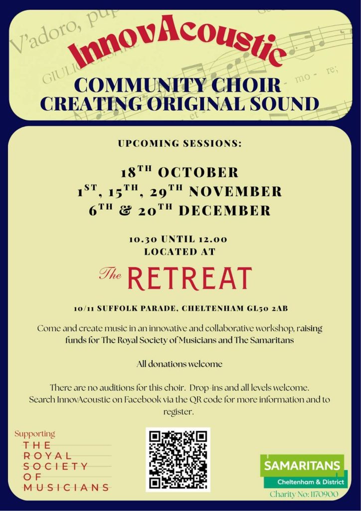 Innovacoustic choir poster Autumn 2025